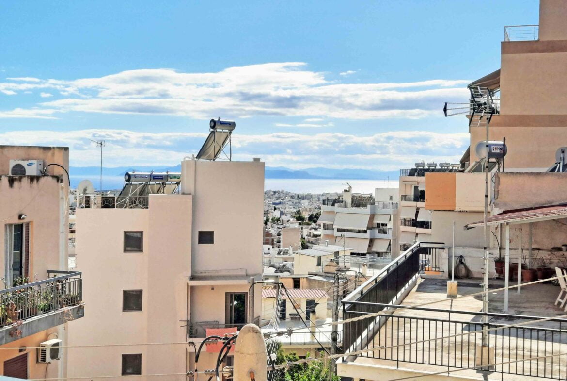Ilioupoli (Agia Marina), Apartment 71m² | 3rd floor with sea view | 2 bedrooms