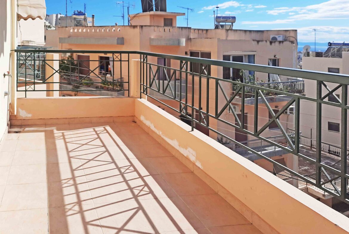 Ilioupoli (Agia Marina), Apartment 71m² | 3rd floor with sea view | 2 bedrooms