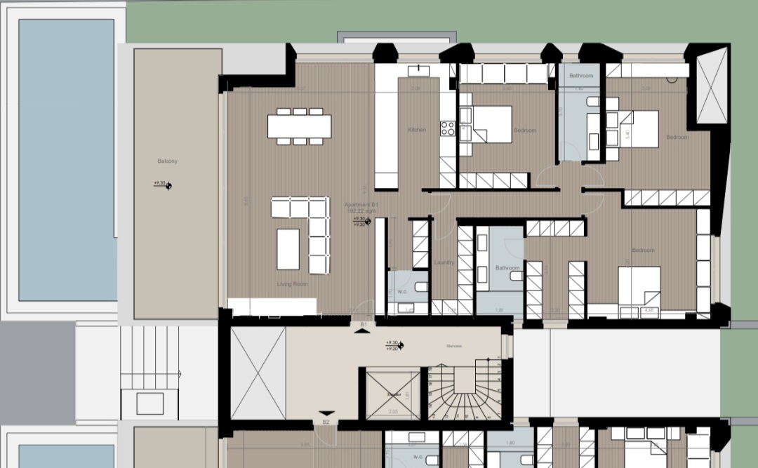Voula (Center) | 192m² apartment 3bedrooms 2nd floor