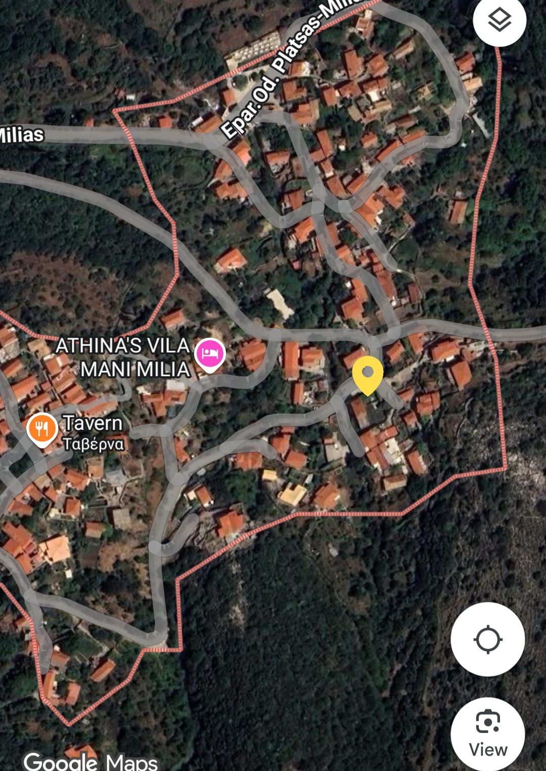 Screenshot_20250617_153955_Maps Milea (Messinia perfecture) | Stonehouse of 140m² | needs restoration