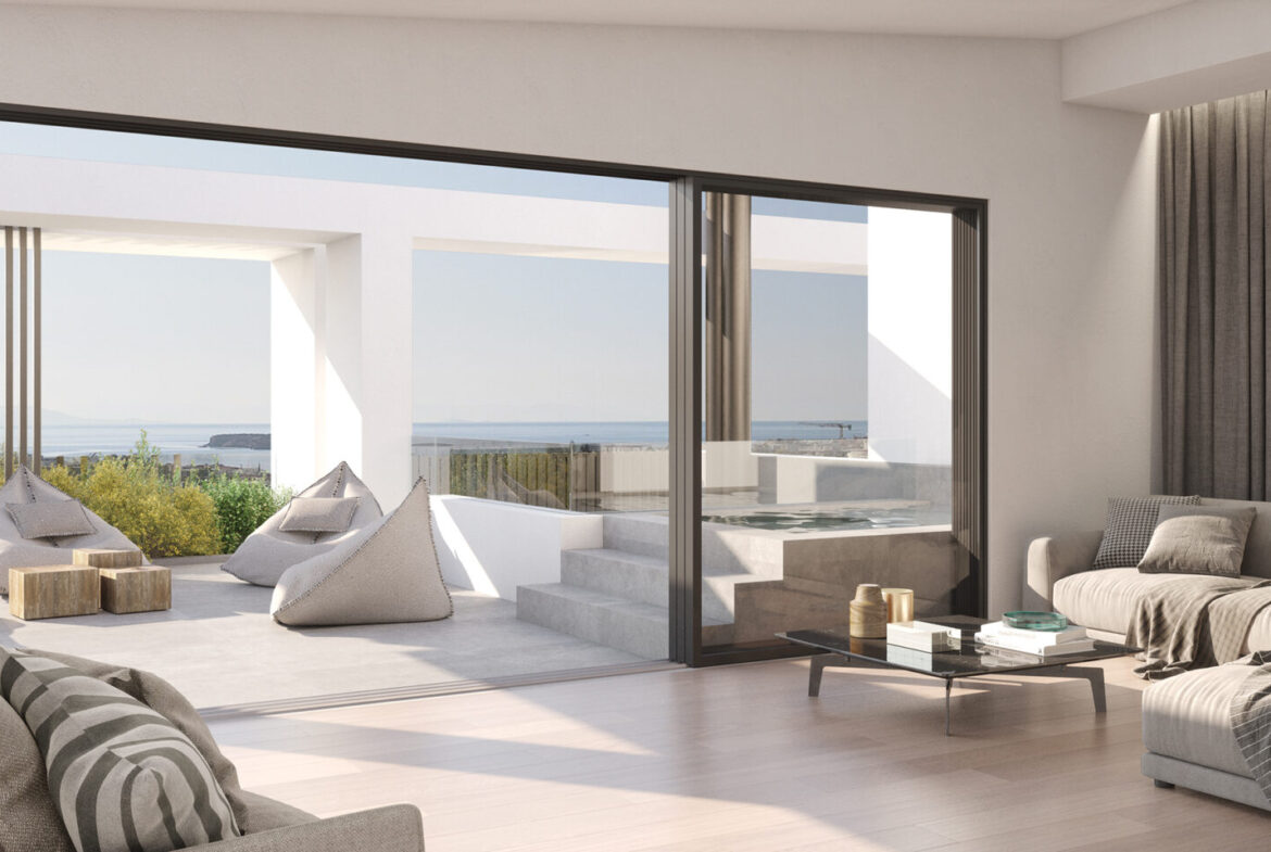 Voula (Nea Kalymnos) close to center seaview 220m² penthouse | 3 bedrooms | 3 bathrooms |4th-5th floor