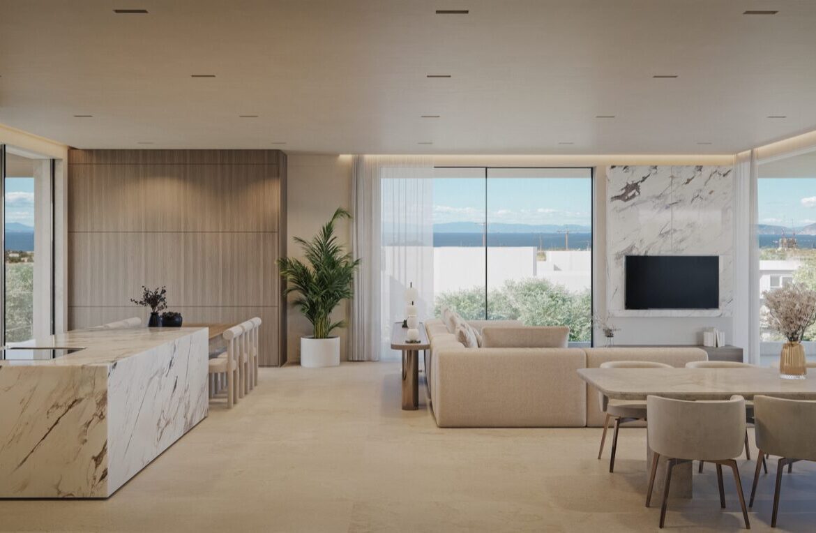 Glyfada (center) lux apartment duplex 159m² | 3 bedrooms a breath from the center