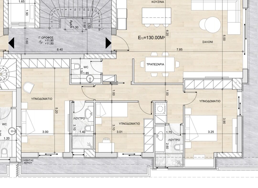 Voula (Center) | 136m² apartment