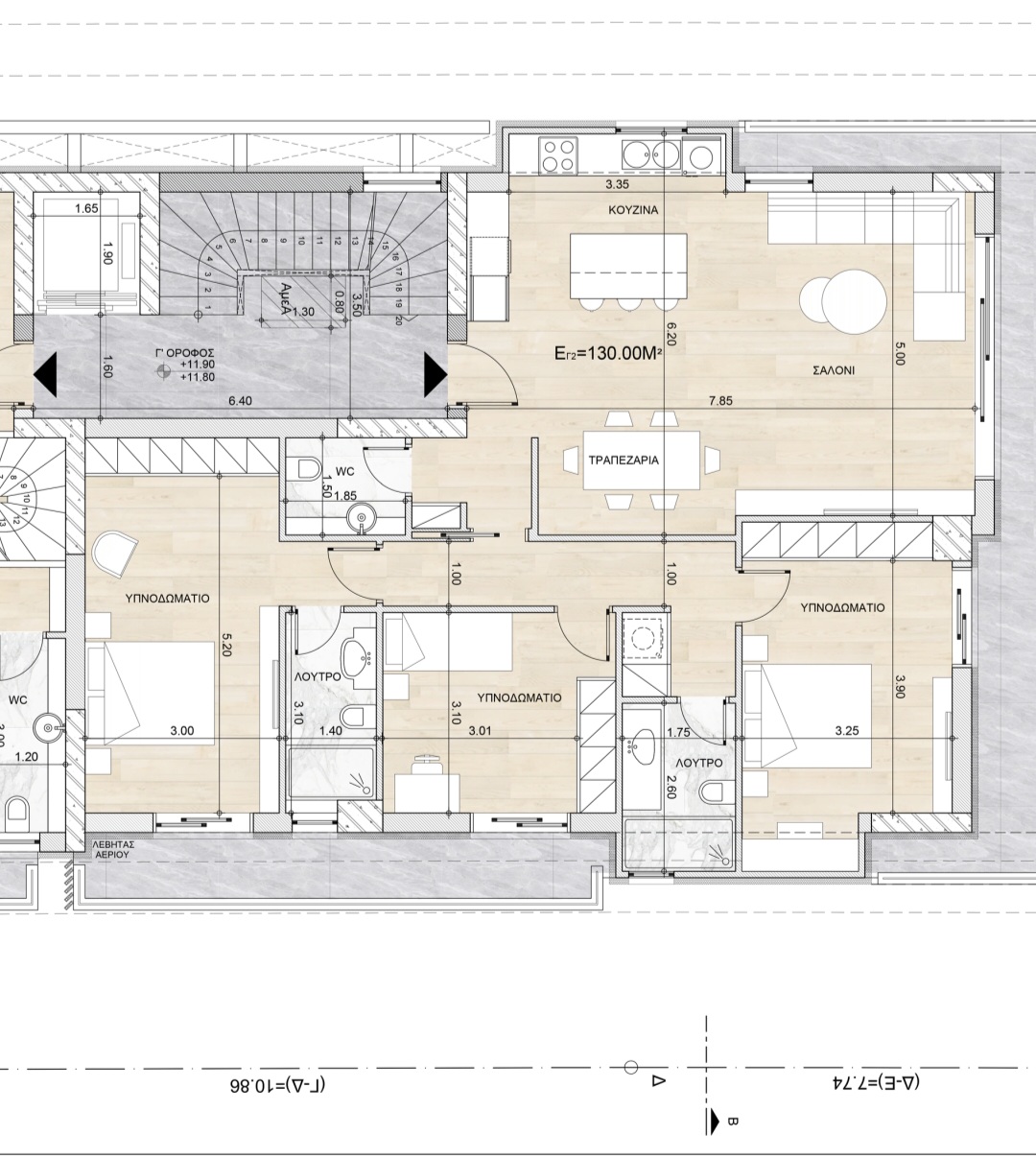 Voula (Center) | 136m² apartment