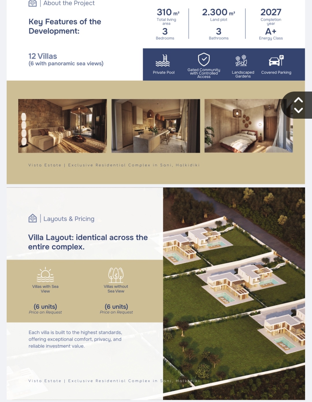 Chalkidiki (Sani) Villas with private garden