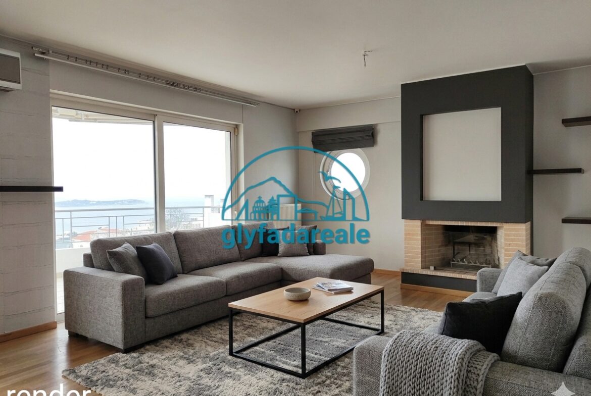 Voula, 135m² floor apartment with seaview