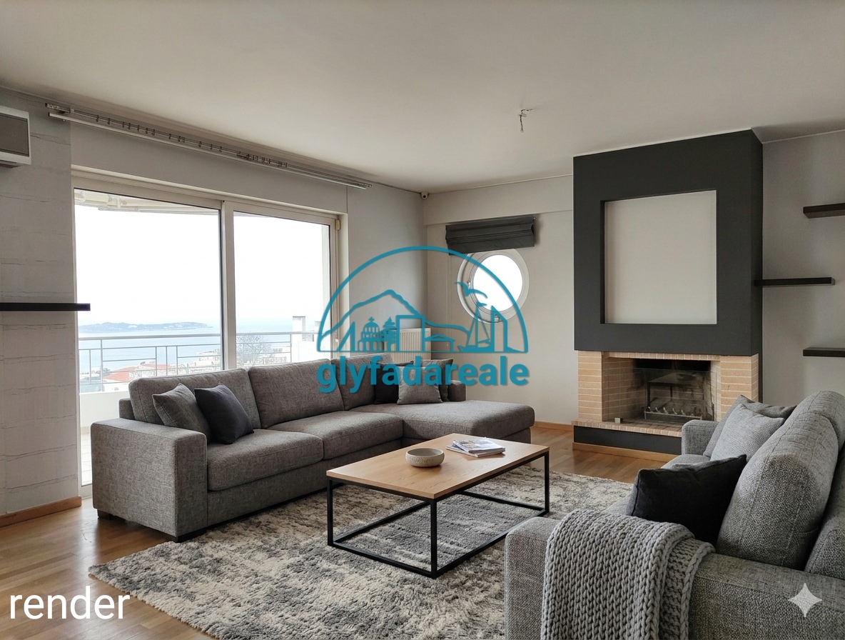 Voula, 135m² floor apartment with seaview